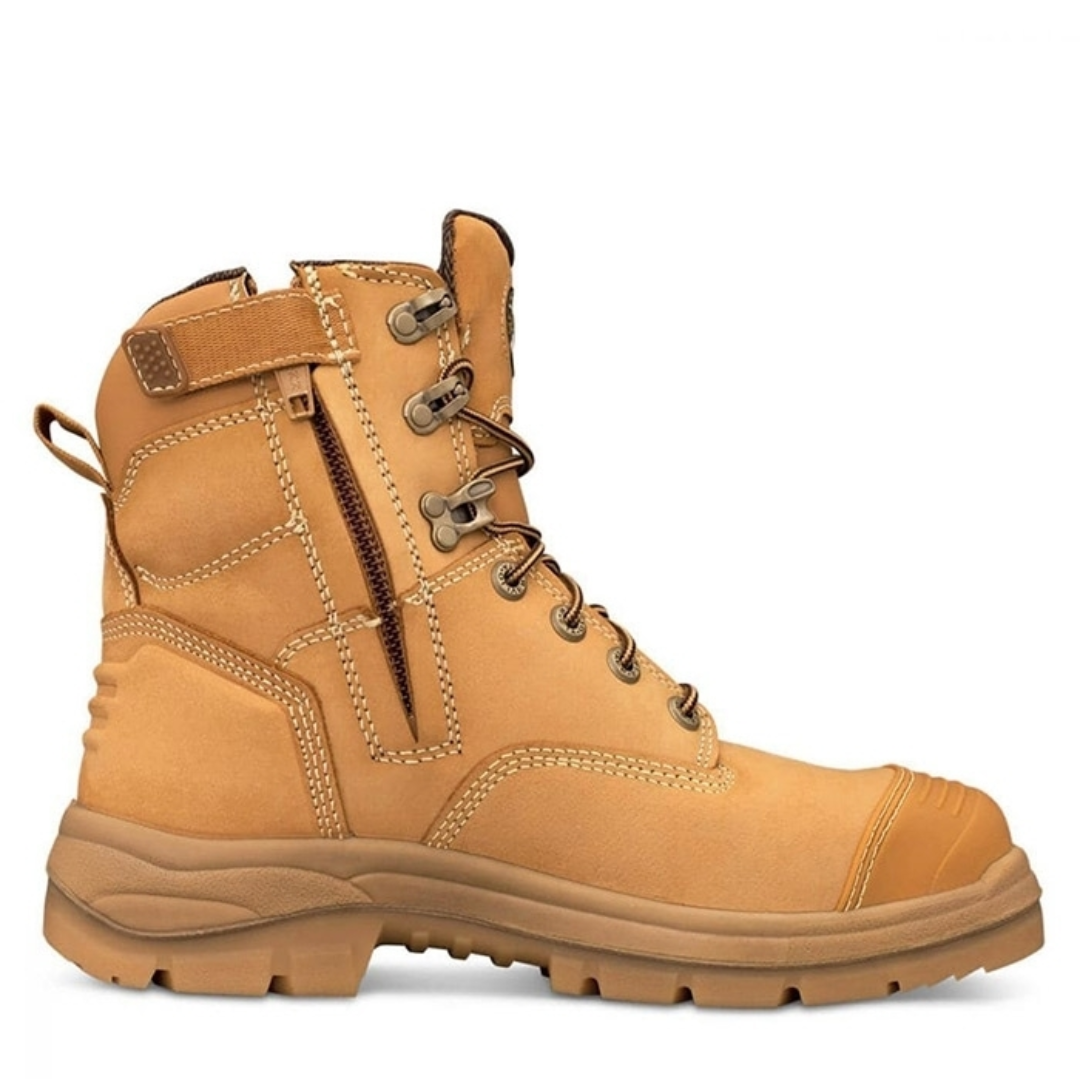 AT 55 - 150mm Zip Side Lace Up Boot - Wheat | Zip Sided Boots | Oliver ...