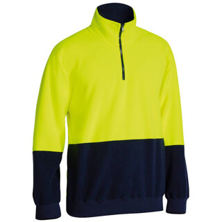 WORKWEAR, SAFETY & CORPORATE CLOTHING SPECIALISTS HI VIS POLAR FLEECE ZIP PULLOVER