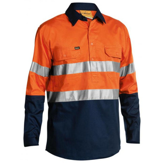WORKWEAR, SAFETY & CORPORATE CLOTHING SPECIALISTS 3M TAPED CLOSED FRONT COOL LIGHTWEIGHT HI VIS SHIRT - LONG SLEEVE