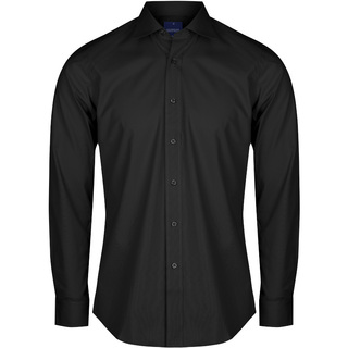 WORKWEAR, SAFETY & CORPORATE CLOTHING SPECIALISTS Nicholson - Mens Premium Poplin Long Sl Slim Shirt