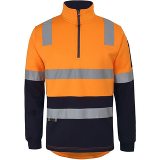 WORKWEAR, SAFETY & CORPORATE CLOTHING SPECIALISTS JB's 1/2 ZIP AUST. RAIL (D+N) FLEECE SWEATER