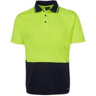 WORKWEAR, SAFETY & CORPORATE CLOTHING SPECIALISTS JB's HI VIS 4602.1 NON CUFF TRAD POLO 1