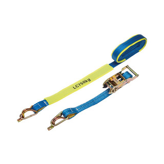 WORKWEAR, SAFETY & CORPORATE CLOTHING SPECIALISTS RATCHET TIE DOWN 25MMx5M 0.75T CAPTIVE J-HOOK