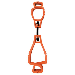 WORKWEAR, SAFETY & CORPORATE CLOTHING SPECIALISTS PIP GLOVE CLIP INTERLOCK CLIP, ORANGE