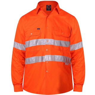 WORKWEAR, SAFETY & CORPORATE CLOTHING SPECIALISTS Vented Open Front L/W 50MM Reflective Tape