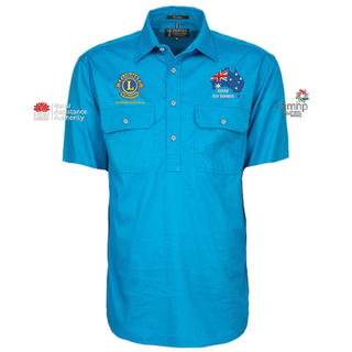 WORKWEAR, SAFETY & CORPORATE CLOTHING SPECIALISTS Closed Front Men's Pilbara Shirt - Short Sleeve