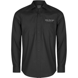 WORKWEAR, SAFETY & CORPORATE CLOTHING SPECIALISTS Nicholson - Mens Premium Poplin Long Sleeve Shirt