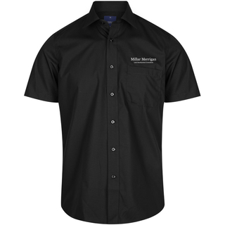 WORKWEAR, SAFETY & CORPORATE CLOTHING SPECIALISTS NICHOLSON - MEN'S SHORT SLEEVE PREMIUM POPLIN SHIRT