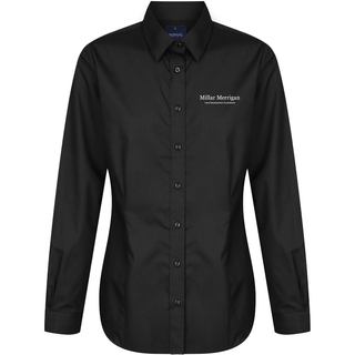 WORKWEAR, SAFETY & CORPORATE CLOTHING SPECIALISTS Nicholson - Women's Premium Poplin Long Sleeve Shirt