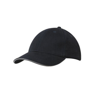WORKWEAR, SAFETY & CORPORATE CLOTHING SPECIALISTS Brushed Heavy Cotton Cap with Sandwich Trim