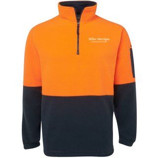 WORKWEAR, SAFETY & CORPORATE CLOTHING SPECIALISTS JB's HI VIS 1/2 ZIP POLAR FLEECE