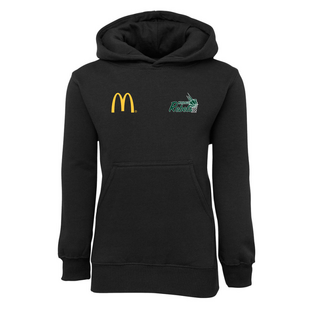 WORKWEAR, SAFETY & CORPORATE CLOTHING SPECIALISTS JB's KIDS FLEECY HOODIE (Inc Front & Back Logos)