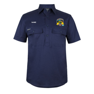 WORKWEAR, SAFETY & CORPORATE CLOTHING SPECIALISTS JB's S/S 150G STRETCH CLOSE FRONT WORK SHIRT