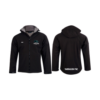 WORKWEAR, SAFETY & CORPORATE CLOTHING SPECIALISTS Men's Softshell Full Zip Hoodie (Inc EMB Left Chest/Back)