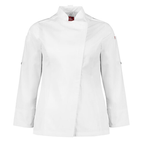 WORKWEAR, SAFETY & CORPORATE CLOTHING SPECIALISTS - Womens Alfresco Long Sleeve Chef Jacket