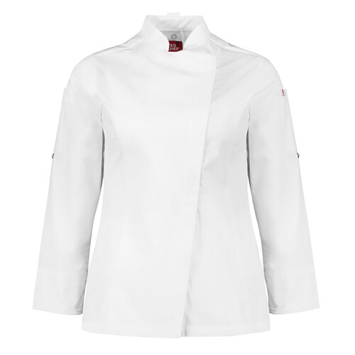 WORKWEAR, SAFETY & CORPORATE CLOTHING SPECIALISTS Womens Alfresco Long Sleeve Chef Jacket