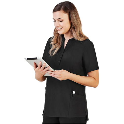 WORKWEAR, SAFETY & CORPORATE CLOTHING SPECIALISTS - Florence Womens Plain Short Sleeve Tunic 