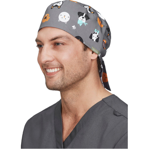 WORKWEAR, SAFETY & CORPORATE CLOTHING SPECIALISTS Printed Unisex Scrub Cap-Sugar Land Print-One Size