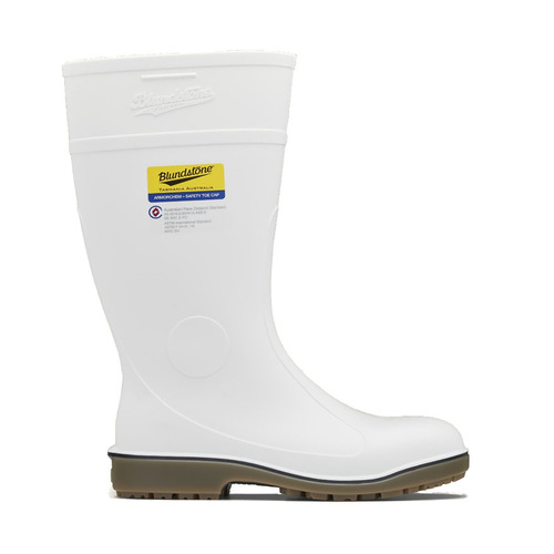 WORKWEAR, SAFETY & CORPORATE CLOTHING SPECIALISTS - 006 - Gumboots Safety - White armorchem steel toe boot