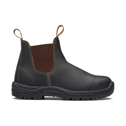 WORKWEAR, SAFETY & CORPORATE CLOTHING SPECIALISTS Brown premium oil tanned leather elastic side safety boot