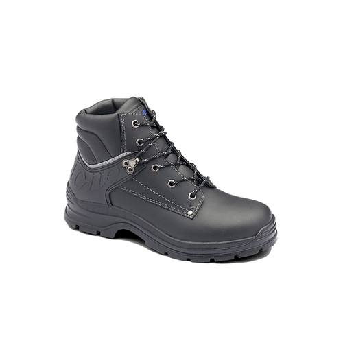 WORKWEAR, SAFETY & CORPORATE CLOTHING SPECIALISTS WORKFIT RANGE - Black waxy lace up ankle boot