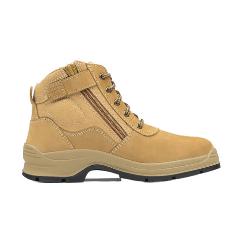 WORKWEAR, SAFETY & CORPORATE CLOTHING SPECIALISTS - Wheat nubuck zip side ankle safety boot