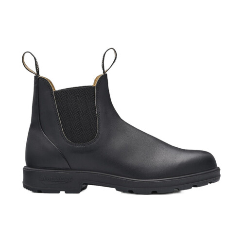 WORKWEAR, SAFETY & CORPORATE CLOTHING SPECIALISTS Black premium leather elastic side boot