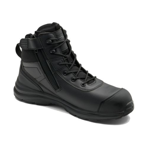 WORKWEAR, SAFETY & CORPORATE CLOTHING SPECIALISTS - Black microfibre anti-static uniform safety hiker - composite toe cap