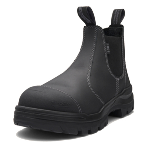 WORKWEAR, SAFETY & CORPORATE CLOTHING SPECIALISTS RotoFlex Black water-resistant Platinum leather elastic side safety boot