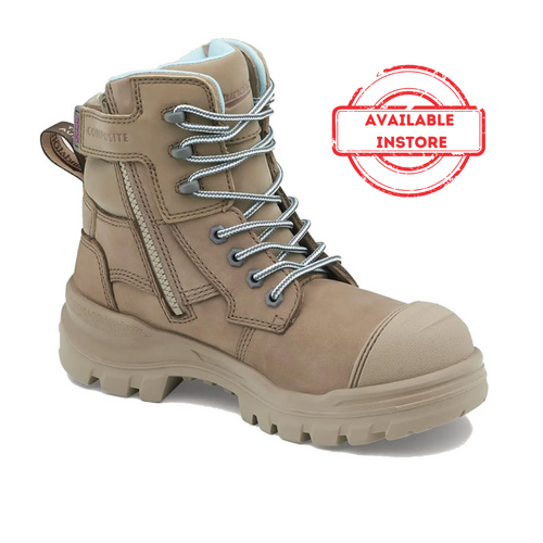 WORKWEAR, SAFETY & CORPORATE CLOTHING SPECIALISTS RotoFlex Stone water-resistant nubuck 150mm zip side women's safety boot