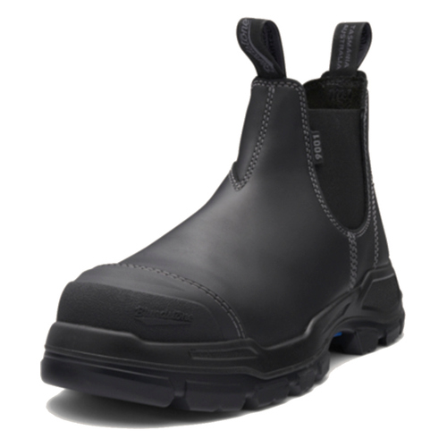 WORKWEAR, SAFETY & CORPORATE CLOTHING SPECIALISTS - RotoFlex Black water-resistant Platinum leather elastic side safety boot