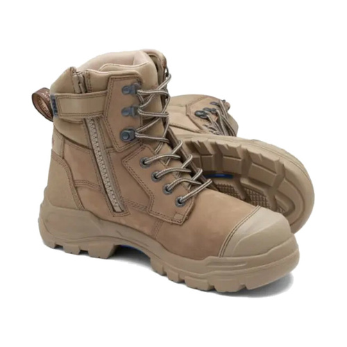 WORKWEAR, SAFETY & CORPORATE CLOTHING SPECIALISTS - RotoFlex Stone water-resistant nubuck 150mm zip sided safety boot
