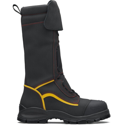 WORKWEAR, SAFETY & CORPORATE CLOTHING SPECIALISTS Black WATERPROOF safety mining boot, 350mm height.