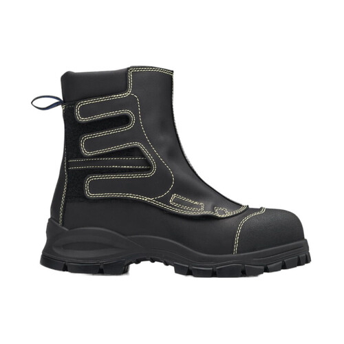 WORKWEAR, SAFETY & CORPORATE CLOTHING SPECIALISTS - Black flame retardant leather smelter boot