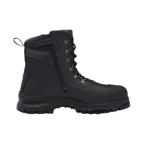 WORKWEAR, SAFETY & CORPORATE CLOTHING SPECIALISTS - Black chemical resistant zip sided safety boot