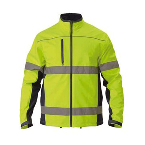 WORKWEAR, SAFETY & CORPORATE CLOTHING SPECIALISTS - TAPED HI VIS SOFT SHELL JACKET