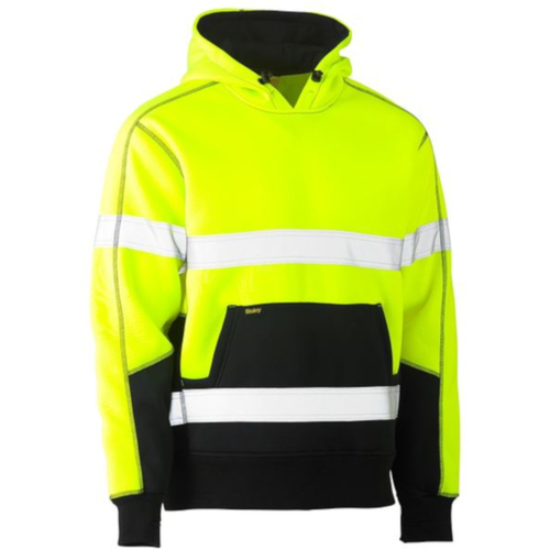 WORKWEAR, SAFETY & CORPORATE CLOTHING SPECIALISTS TAPED HI VIS FLEECE HOODIE PULLOVER