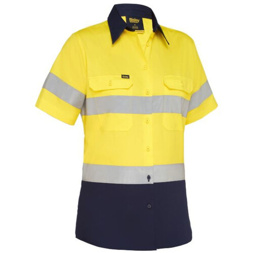 WORKWEAR, SAFETY & CORPORATE CLOTHING SPECIALISTS WOMEN'S TAPED HI VIS COOL LIGHTWEIGHT DRILL SHIRT