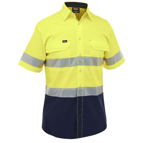 WORKWEAR, SAFETY & CORPORATE CLOTHING SPECIALISTS - X Airflow Hi Vis Taped Stretch Ripstop Shirt