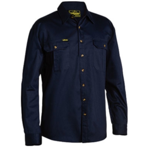 WORKWEAR, SAFETY & CORPORATE CLOTHING SPECIALISTS - ORIGINAL COTTON DRILL SHIRT - LONG SLEEVE