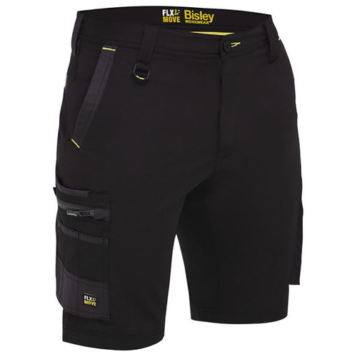 WORKWEAR, SAFETY & CORPORATE CLOTHING SPECIALISTS - FLX & MOVE  4-WAY STRETCH ZIP CARGO SHORT