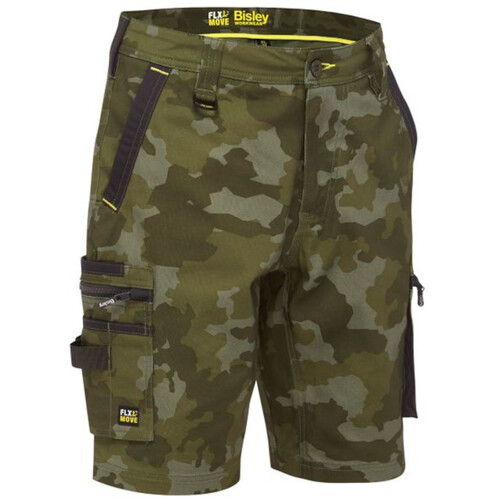 WORKWEAR, SAFETY & CORPORATE CLOTHING SPECIALISTS FLX & MOVE™ STRETCH CANVAS CAMO CARGO SHORT