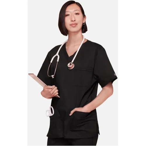 WORKWEAR, SAFETY & CORPORATE CLOTHING SPECIALISTS - Poly Cotton Stretch Unisex V Neck Top