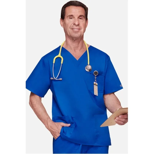 WORKWEAR, SAFETY & CORPORATE CLOTHING SPECIALISTS Poly Cotton Stretch Unisex V Neck Top