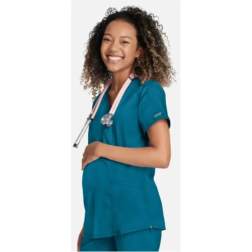 WORKWEAR, SAFETY & CORPORATE CLOTHING SPECIALISTS - Maternity Mock Wrap Top