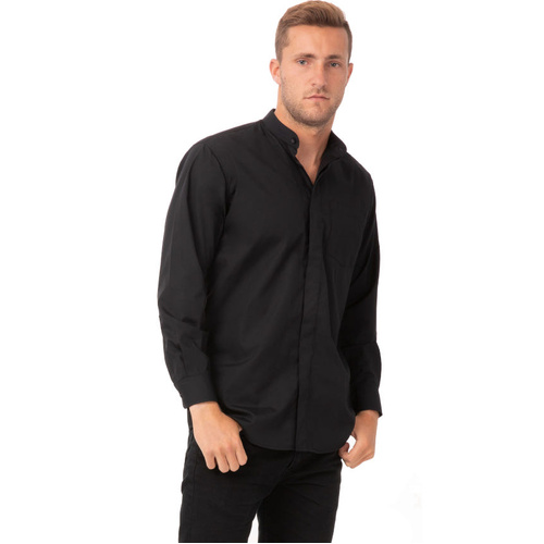 WORKWEAR, SAFETY & CORPORATE CLOTHING SPECIALISTS Men's Banded Collar Shirt
