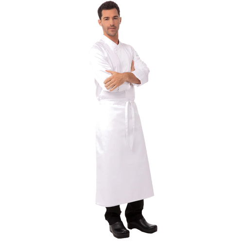 WORKWEAR, SAFETY & CORPORATE CLOTHING SPECIALISTS White Long Four-Way Apron