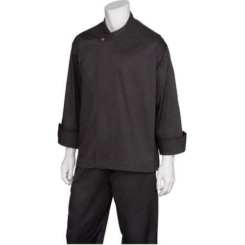 WORKWEAR, SAFETY & CORPORATE CLOTHING SPECIALISTS New Yorker Black Executive Cool Vent?Chef Jacket