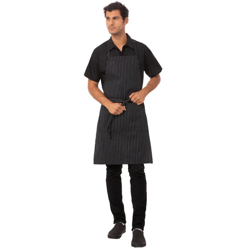 WORKWEAR, SAFETY & CORPORATE CLOTHING SPECIALISTS Pinstripe Bib Apron