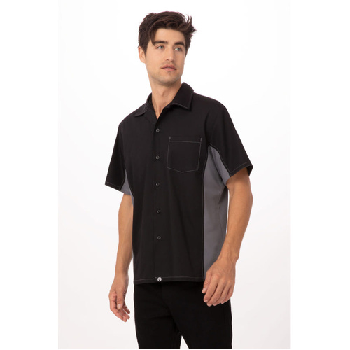 WORKWEAR, SAFETY & CORPORATE CLOTHING SPECIALISTS - Men's Universal Contrast Cook Shirt